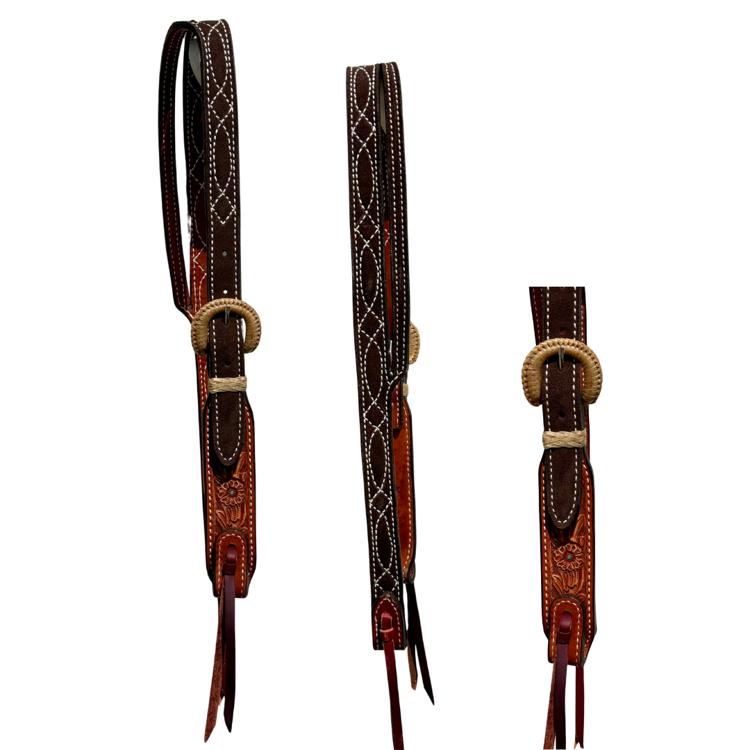 Slit ear- chocolate Cowboy Stitich