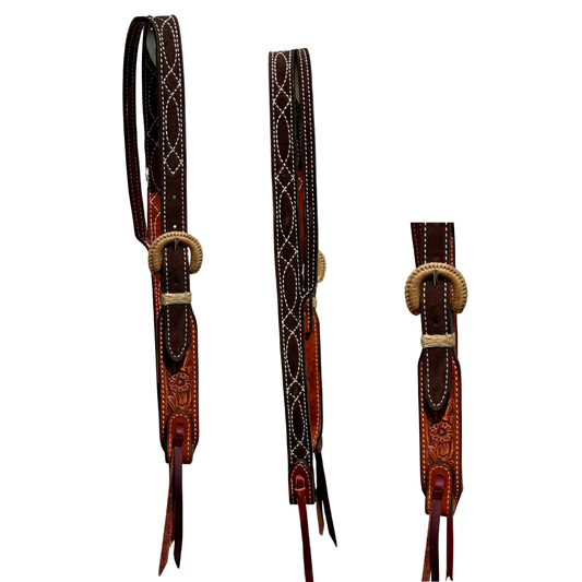 Slit ear- chocolate Cowboy Stitich