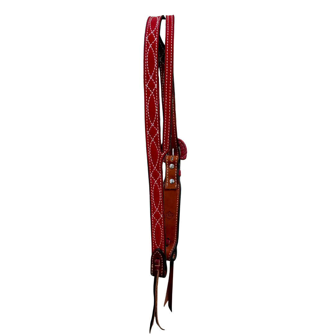 Slit ear - Red Cowboy Stitch