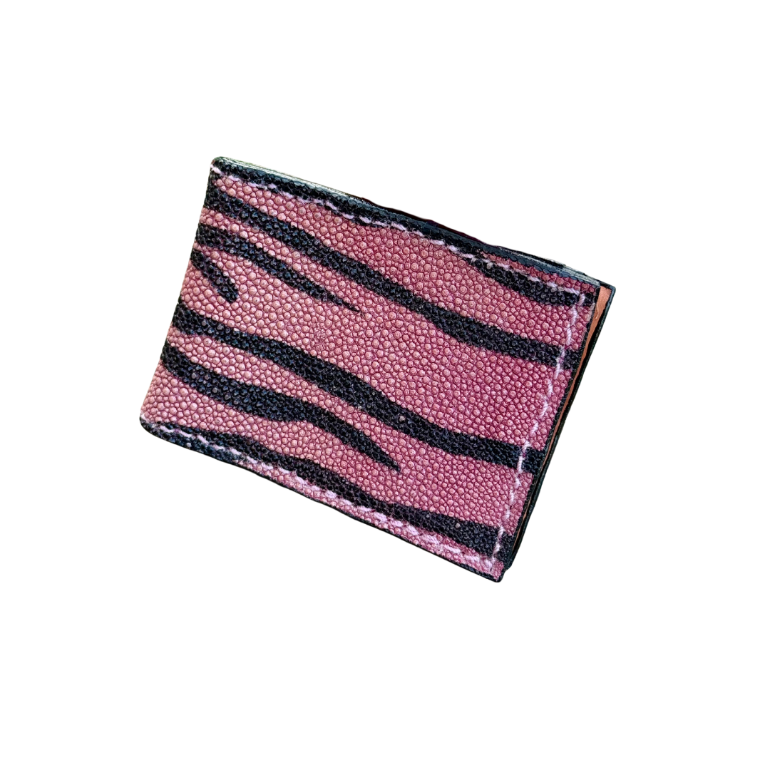 Genuine Stingray Money Clip Wallet | The Pink Renegade