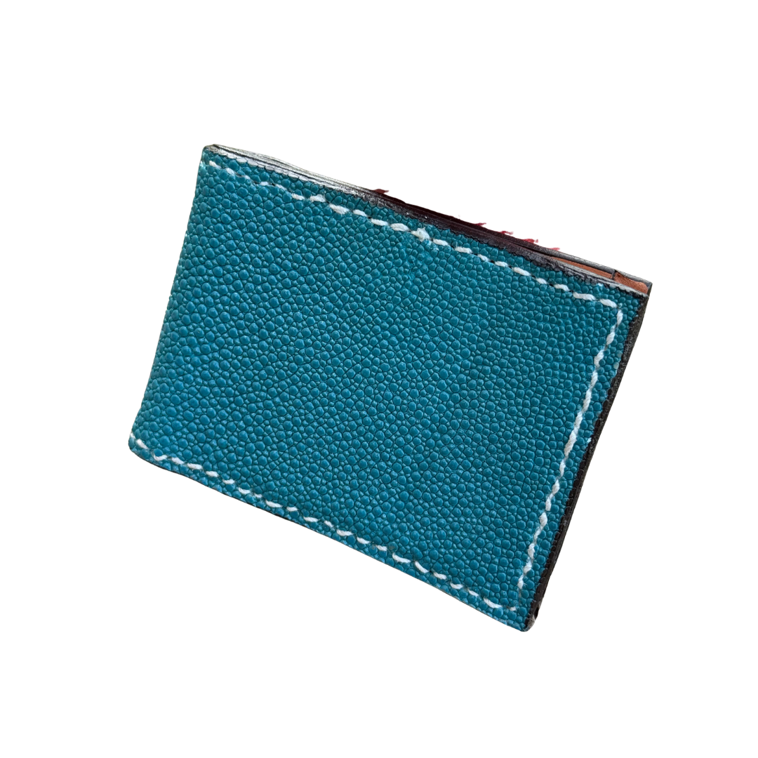 Genuine Stingray Money Clip Wallet | Bluebonnet
