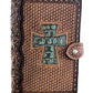 #4 Bible Cover Cow Suede Cross