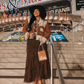The Card Handbags- Cowboy stitch Golden