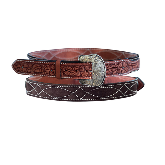 1.5" Straight Cowboy Stitch - Chocolate