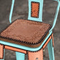 (PRE-ORDER) SET OF 2 TURQUOISE SWIVEL  BAR STOOLS