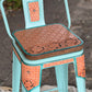 (PRE-ORDER) SET OF 2 TURQUOISE SWIVEL  BAR STOOLS