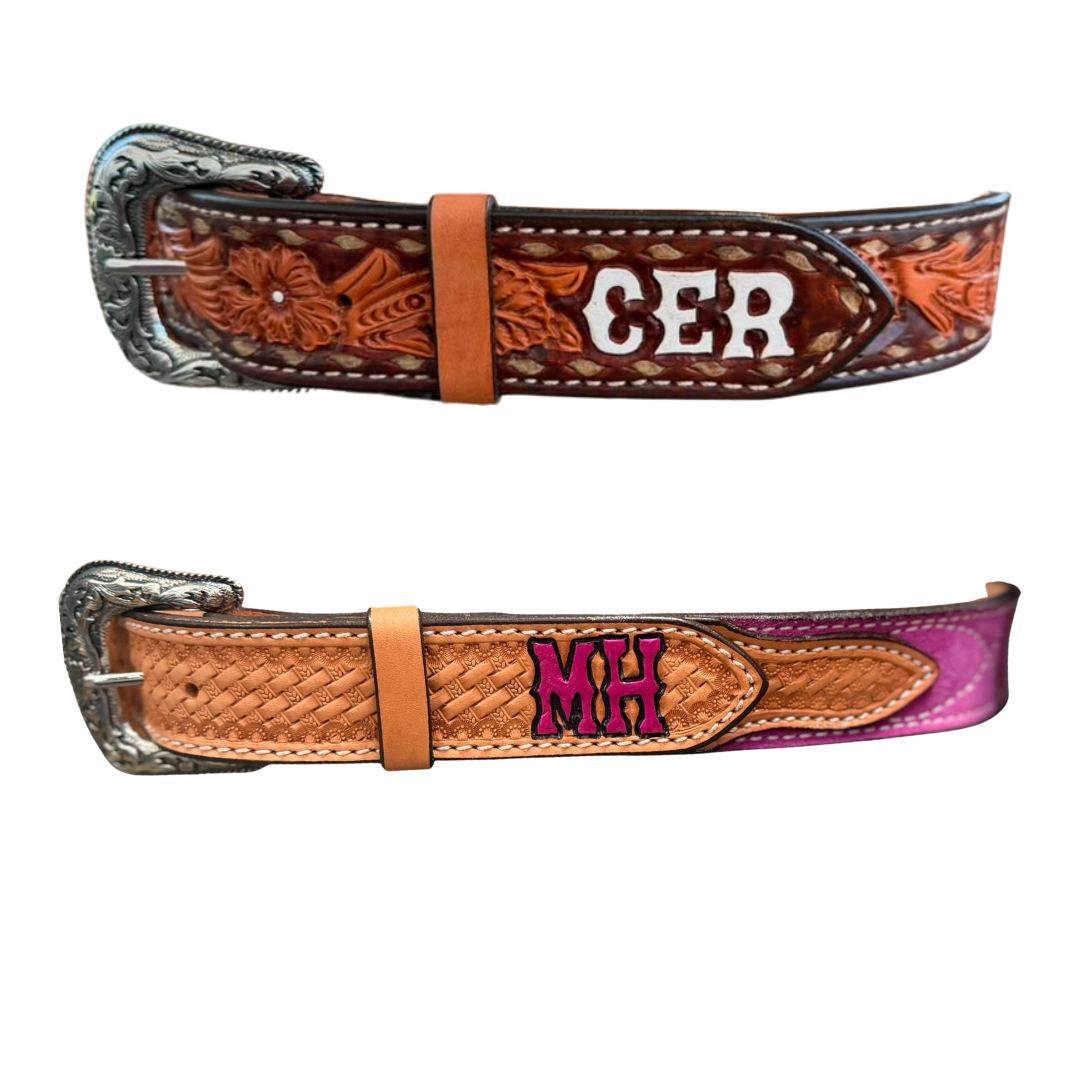 ADD lettering to ANY of our belts