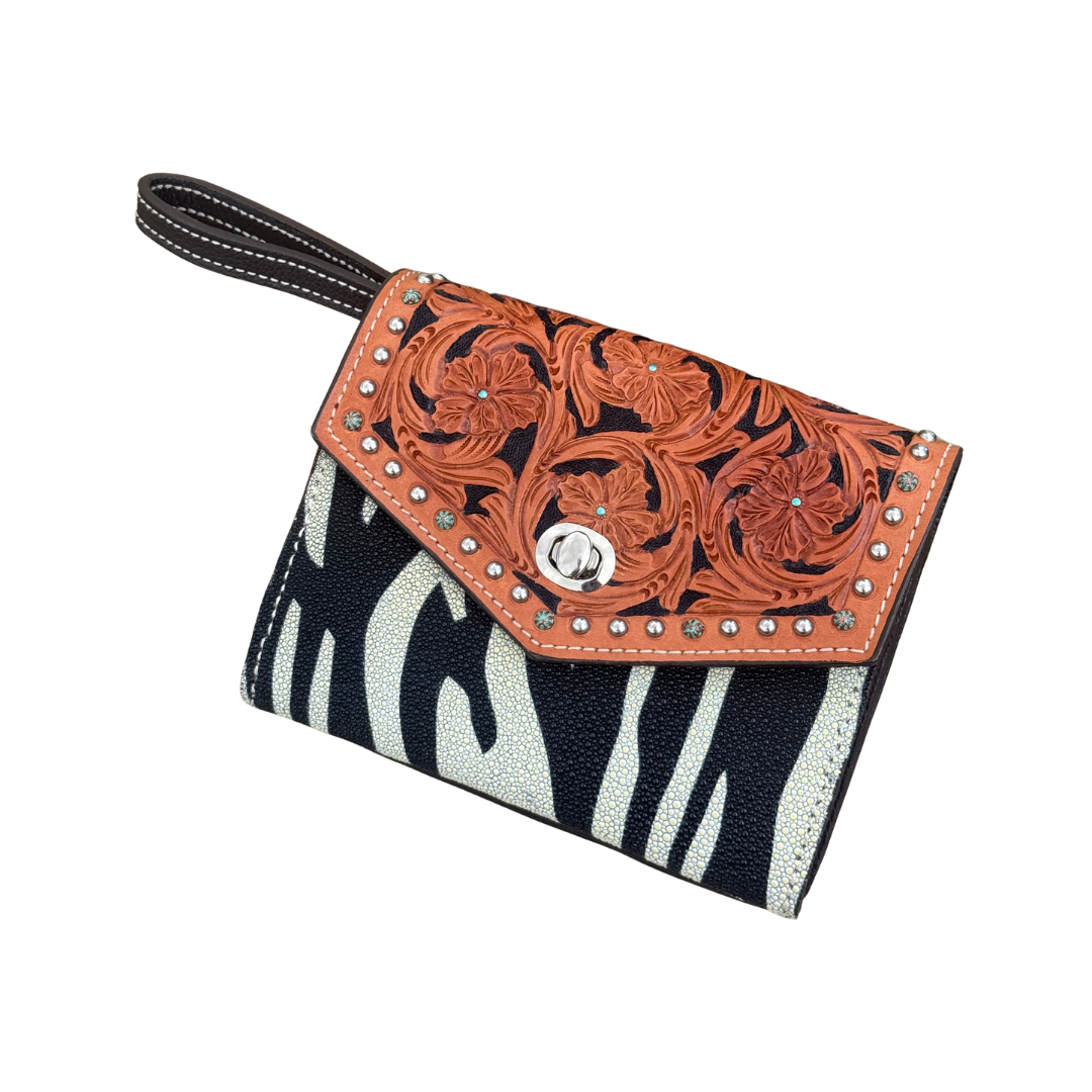 The Exotic Wallet Clutch | El Pinto & Zebra Stingray