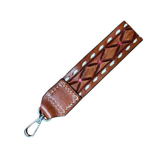 Red Neon Star Keychain
