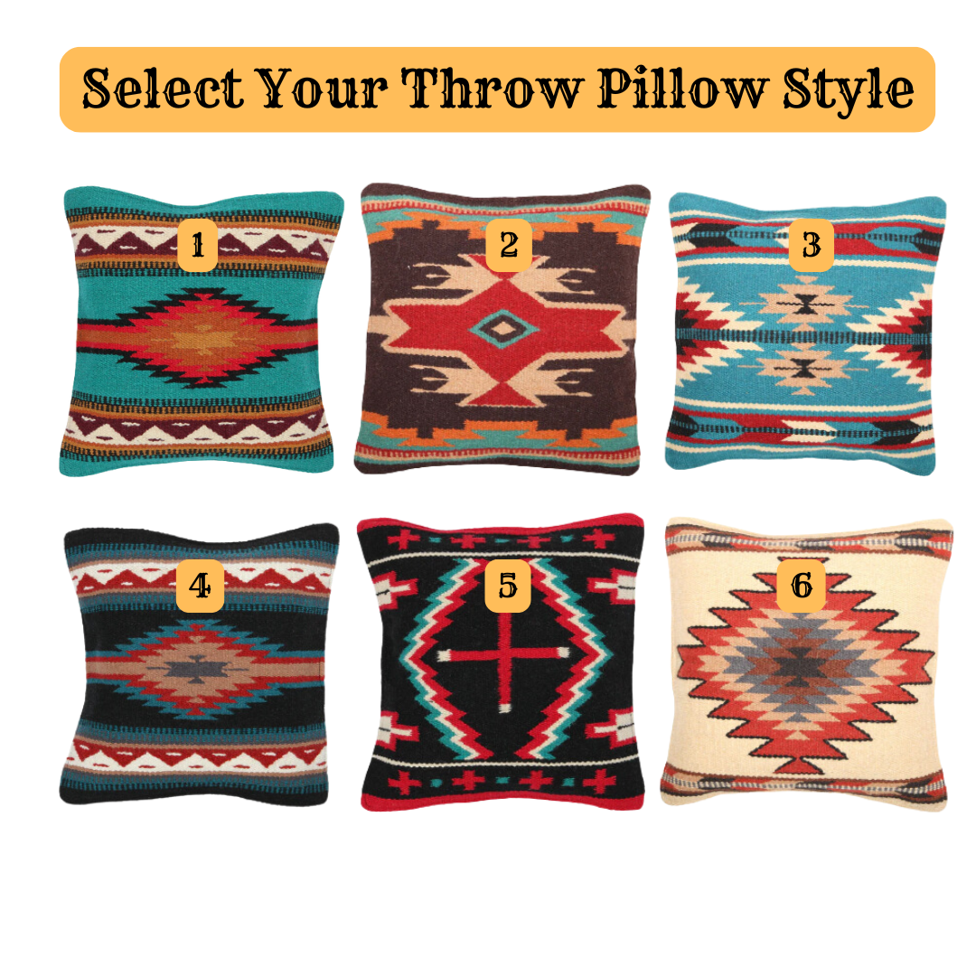 PRE-ORDER Throw Pillow- Custom laser brand/logo w/ Buckstitch