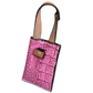 Boot Wallet w/ Pull Tab- Pink Gator