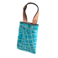 Boot Wallet w/ Pull Tab- Turquoise Gator