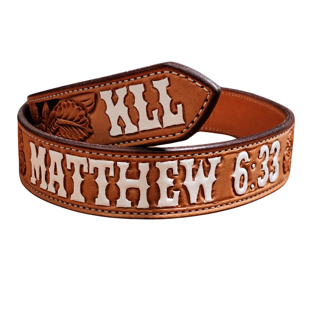 ADD lettering to ANY of our belts