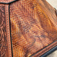 Leather Tooled Hat Can Carrier | Cowboy Feather