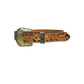 1.5" Straight Belt Golden Leather Acorn Tooling