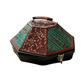 Leather Tooled Hat Can Carrier | Whiskey