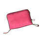 Shaving kit rough out pink leather with pink lace buckstitch