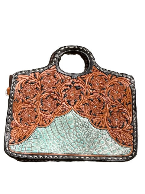 Traveling Cowboy -Turquoise Gator