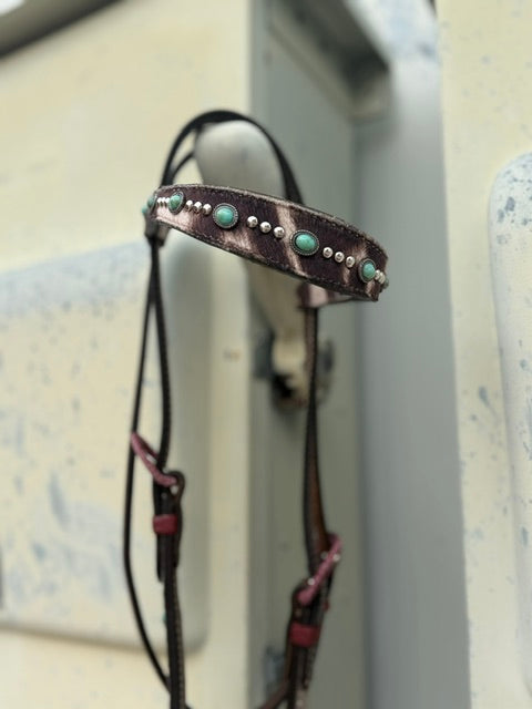 2800 Howdy Mix SSSPOT+PT4 1-1/2" Contour browband headstall