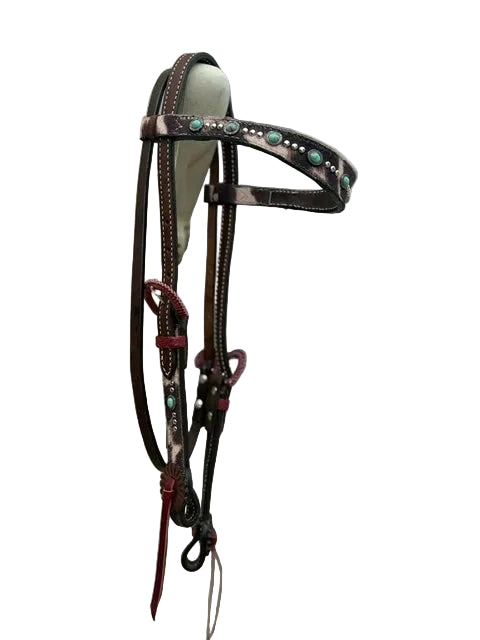 2800 Howdy Mix SSSPOT+PT4 1-1/2" Contour browband headstall