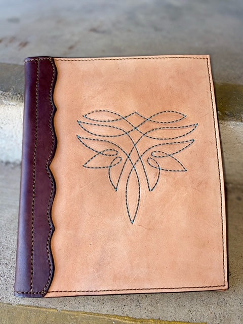 Large Portfolio- Roughout with Blue Bell stitch