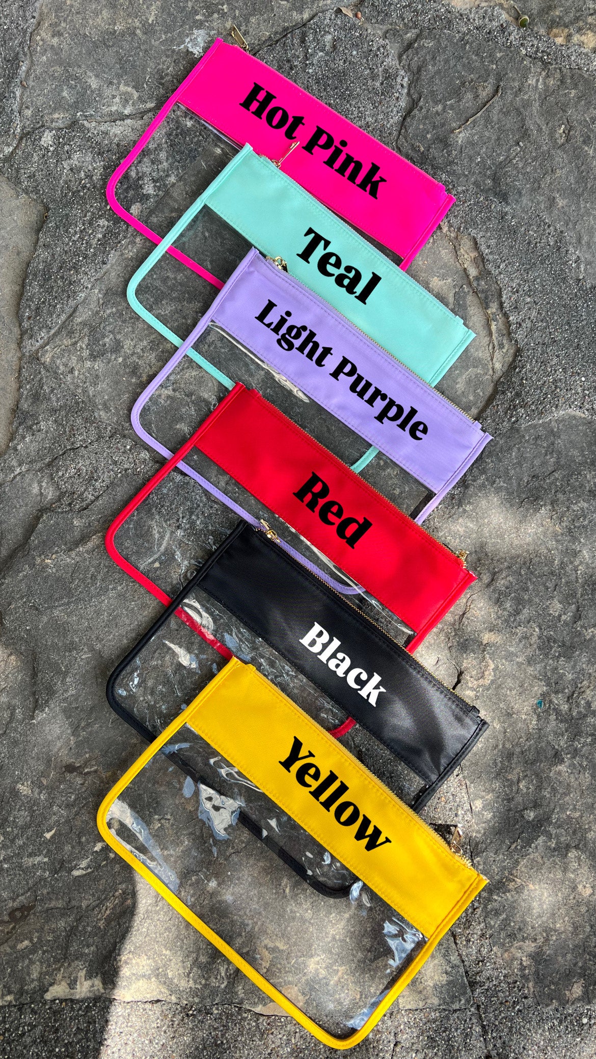 Clear Toiletry/Travel back w/ Custom Patch
