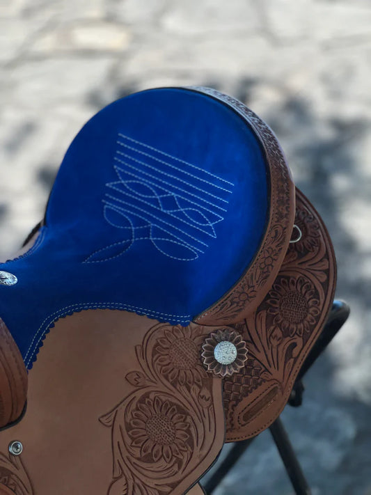 15" Sunflower Air - Royal Blue suede seat