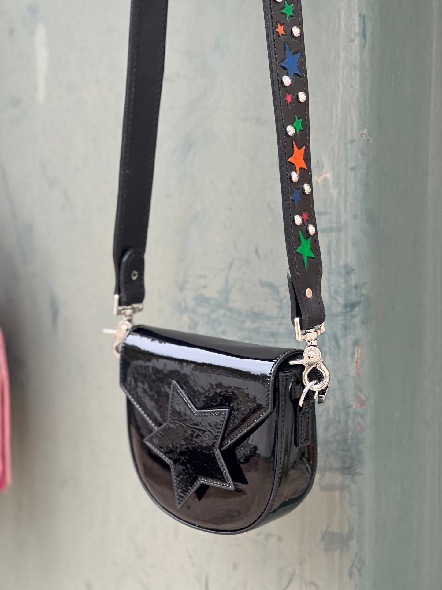 Metallic mini Star Saddle bag w/ FREE STADIUM BAG!