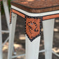 (PRE-ORDER) SET OF 2 SWIVEL  BAR STOOLS WITH TALL BACK "THE COWBOY FEATHER"