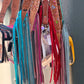 High End Stadium Bag w/ FRINGE Leather strap & Card Holder