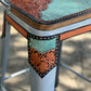 (STOCK) SET OF 2 26" THE TURQUOISE GATOR w/ Tall Back in GUN METAL