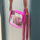 High End Stadium Bag w/ FRINGE Leather strap & Card Holder