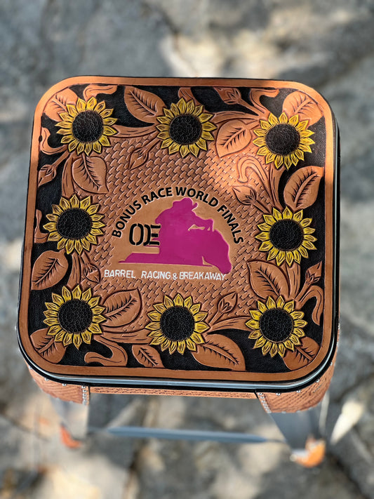 (PRE-ORDER) Bar Stools with Sunflower
