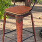 (PRE-ORDER)  SWIVEL BAR STOOLS WITH TALL BACK "The Chocolate Paisley Gator"