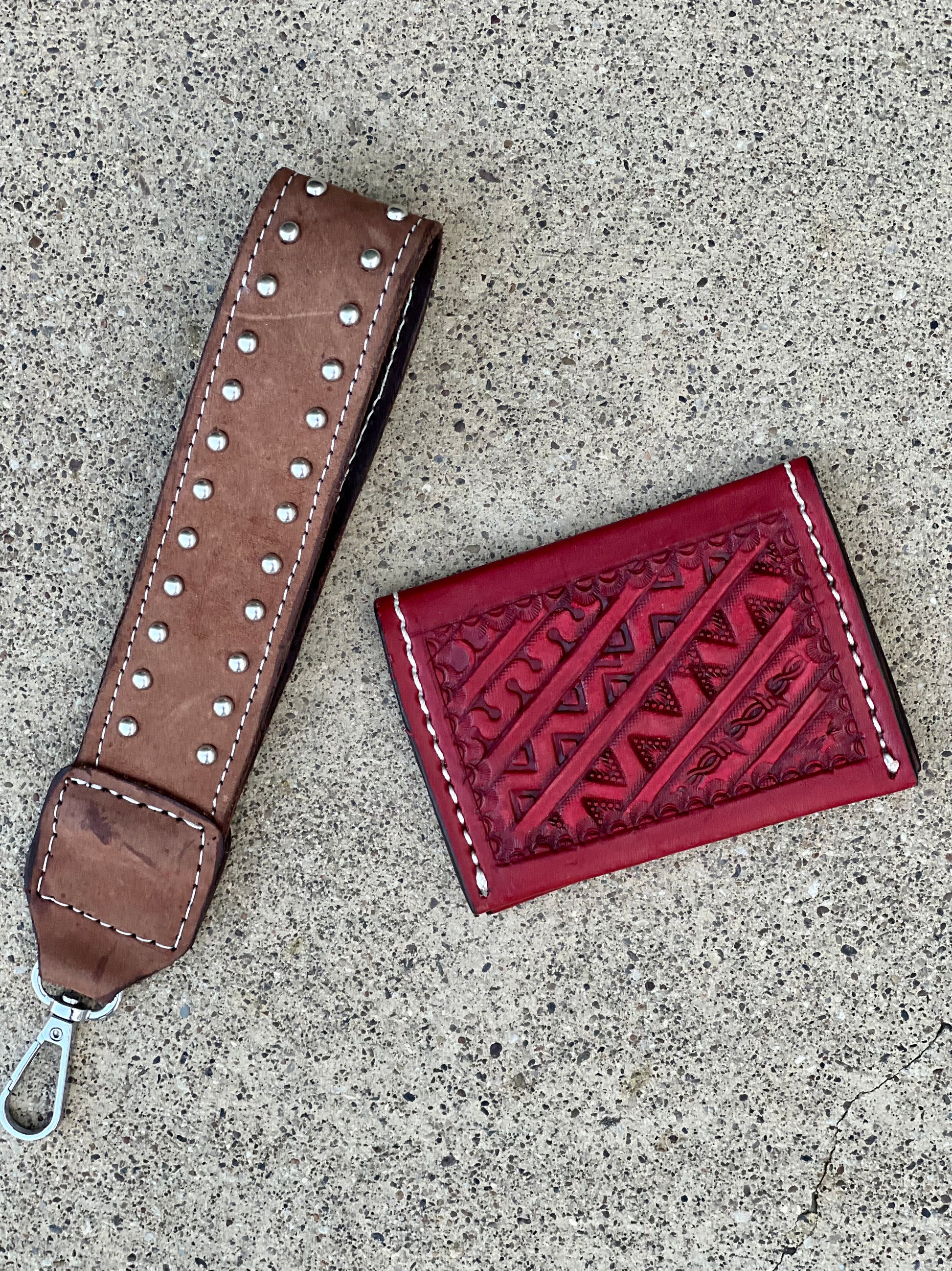 Louis Vuitton LV print stirrup hobble straps