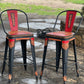 (STOCK) SET OF 2 26" THE RED GATOR w/ Tall Back in BLACK
