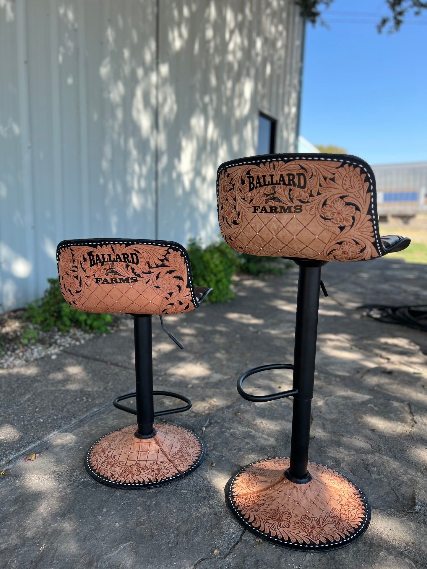 (PRE-ORDER) The Cowboy Saloon Bar Stools IN BLACK (Style #1)