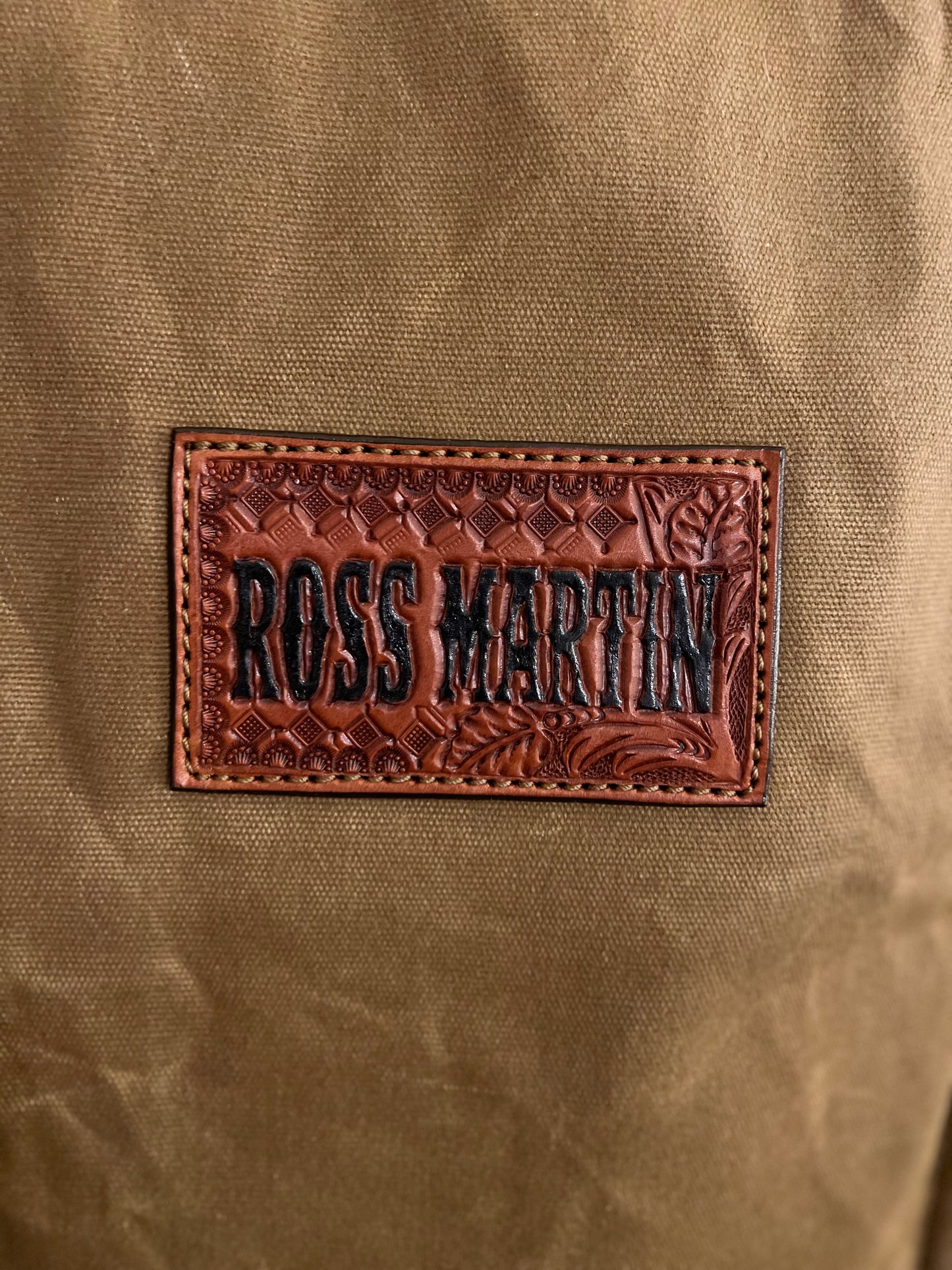 Custom Leather Trim Garment Bag