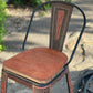(PRE-ORDER)  SWIVEL BAR STOOLS WITH TALL BACK "The Chocolate Paisley Gator"