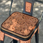 (STOCK) SET OF 2 30" THE DESERT TURQUOISE SUNSET BLACK SWIVEL  BAR STOOLS