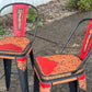 (STOCK) SET OF 2 26" THE RED GATOR w/ Tall Back in BLACK