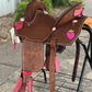 Western Barbie Barrel Saddle