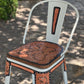 (PRE-ORDER) SET OF 2 SWIVEL  BAR STOOLS WITH TALL BACK "THE COWBOY FEATHER"