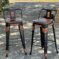 (PRE-ORDER) Black Gator Bar Stools w/ Short Back
