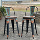 (STOCK) SET OF 2 26" THE TURQUOISE GATOR w/ Tall Back in BLACK