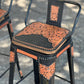(STOCK!) SET OF 2 30" Black Gator Bar stools w/ black short back bar stools