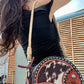 PRE-ORDER ONLY 8" Turquoise Stone Canteen Handbag
