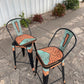 (STOCK) SET OF 2 26" THE TURQUOISE GATOR w/ Tall Back in BLACK