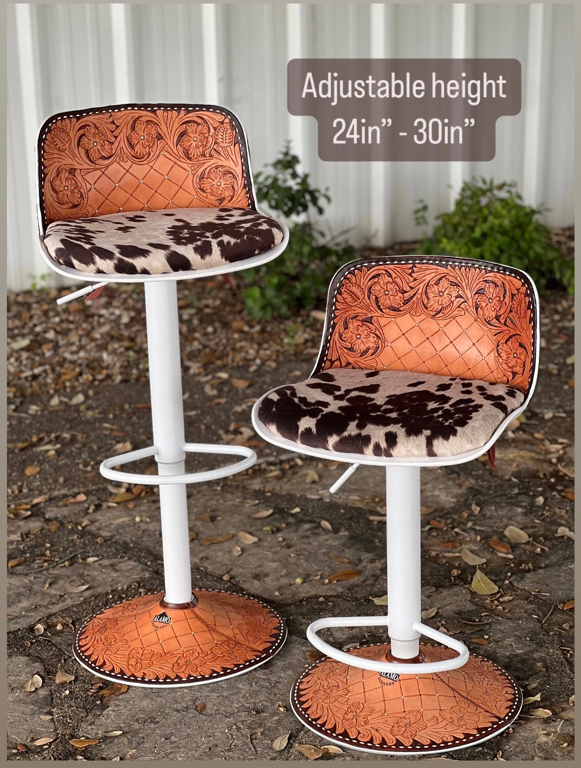 (PRE-ORDER) SET OF 2 The Cowboy Saloon Bar Stools (Style #1)