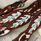 Rodeo Award | Wave one ear floral tooled w/ background paint